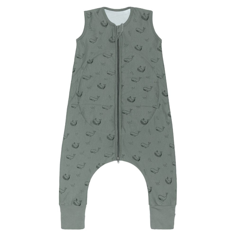 Fillikid Dětský overal na spaní whale green vel. 92