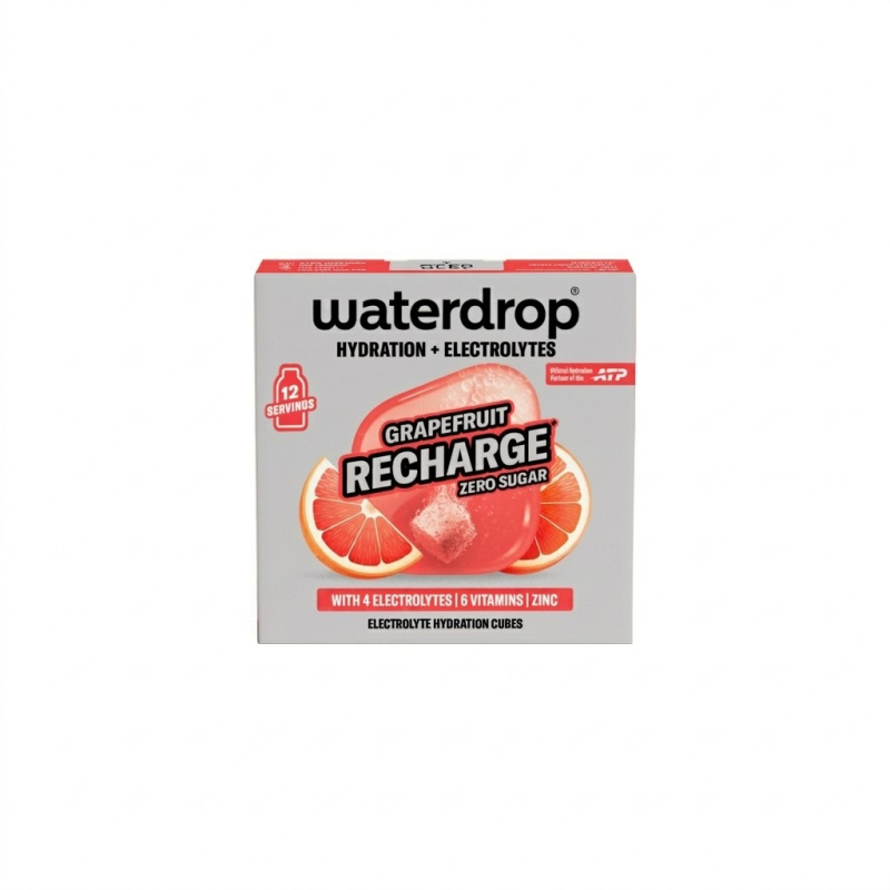 Waterdrop Microlyte - Šumivá kostka Grapefruit Recharge 12 kusů