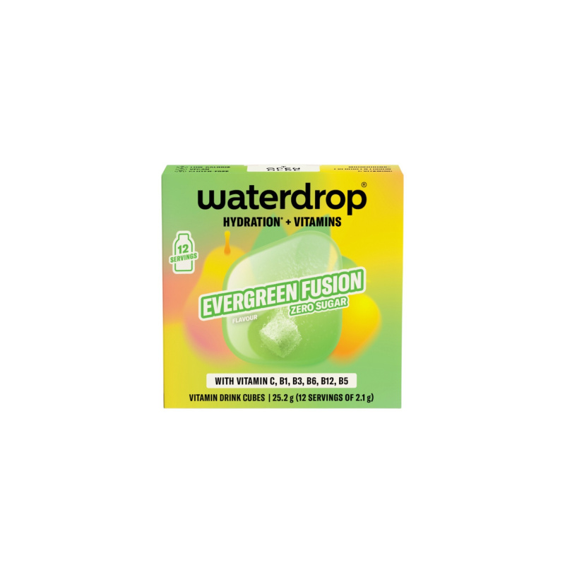 Waterdrop Microdrink – Šumivá kostka Evergreen fusion 12 kusů