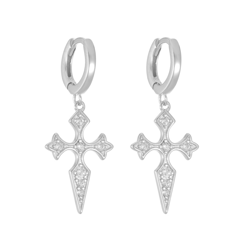 Olivie Kroužkové náušnice KŘÍŽEK 9274