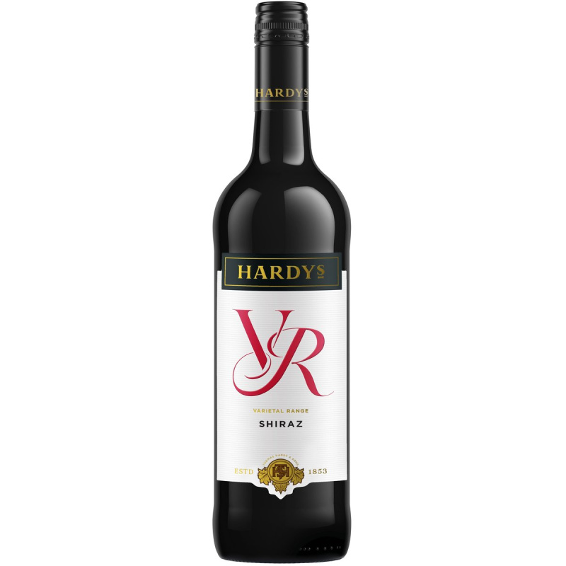 Hardys VR Shiraz - červené víno, 0,75 l - dárkové balení