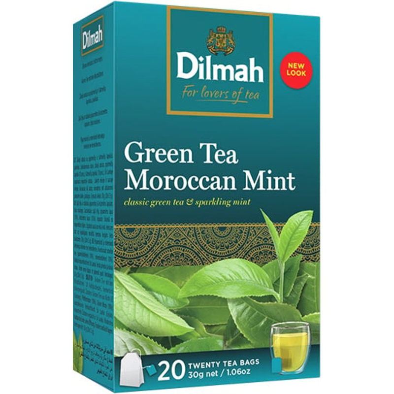 Dilmah zelený čaj 20 × 1,5 g - Moroccan Mint