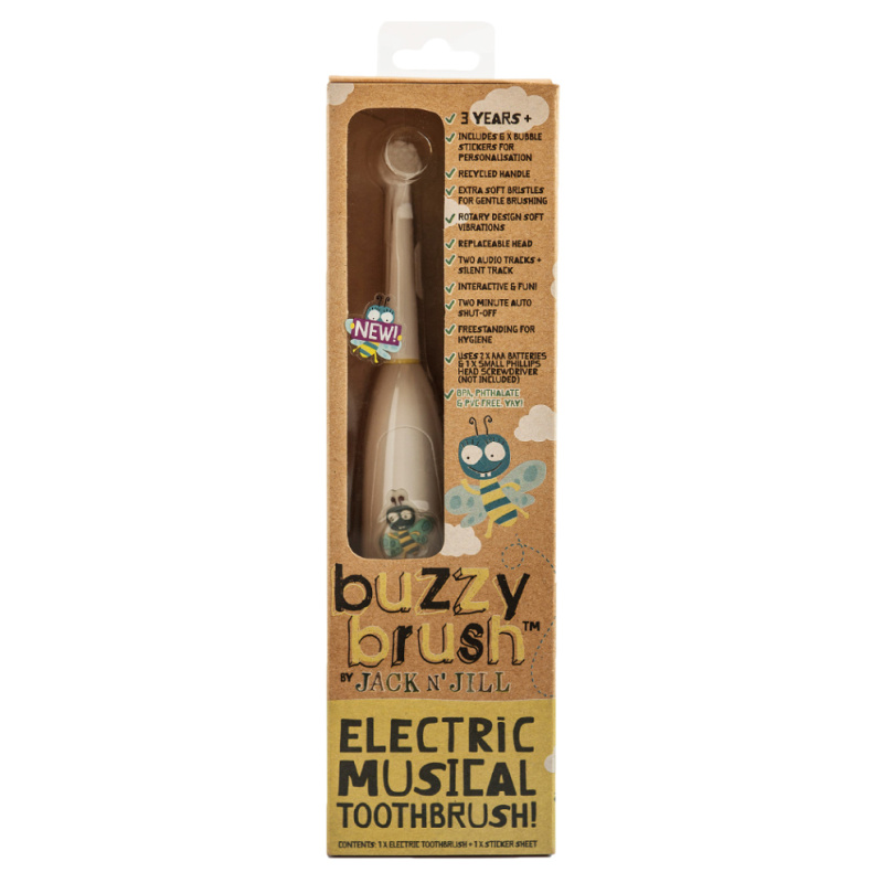 JACK N' JILL Elektrický zubní kartáček s melodií BUZZY BRUSH