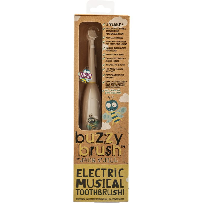 JACK N' JILL Elektrický zubní kartáček s melodií BUZZY BRUSH
