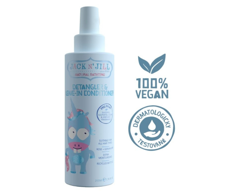 Jack N' Jill Natural Bathtime Bezoplachový sprejový kondicionér, 200ml