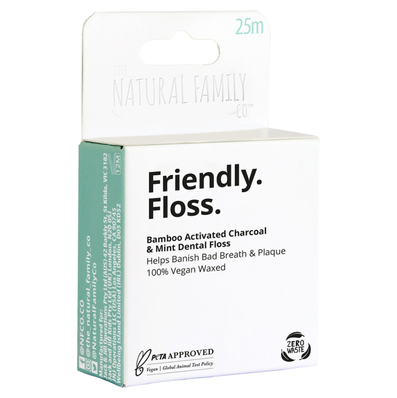 The NATURAL FAMILY co. NFco. zubní nit niť Friendly Floss 25 m
