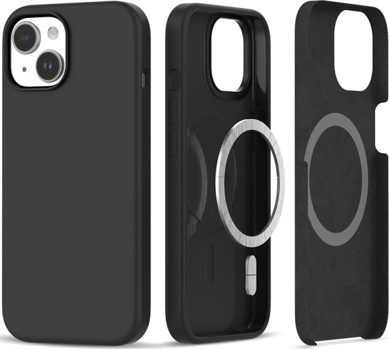 Tech-Protect Ochranný kryt na iPhone 15 - Tech-Protect, Silicone MagSafe Black