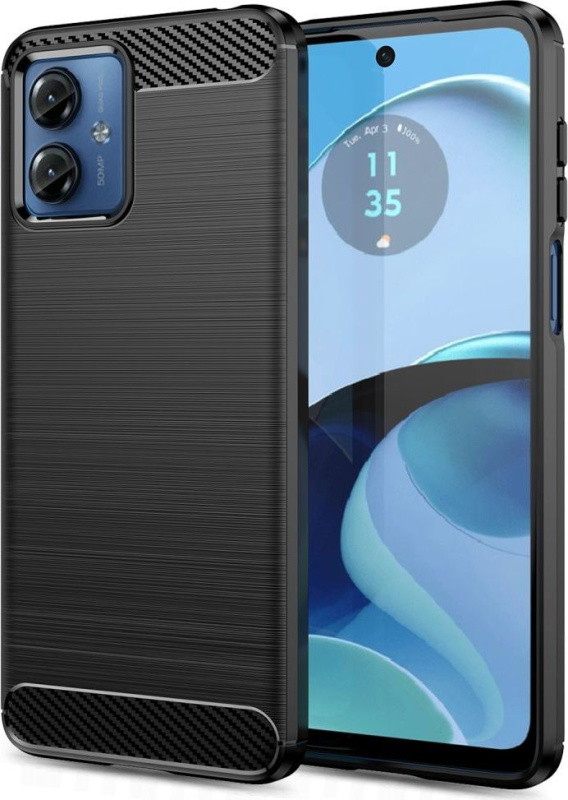 Tech-Protect Ochranný kryt na Motorola Moto G14 - Tech-Protect, Tpucarbon Black