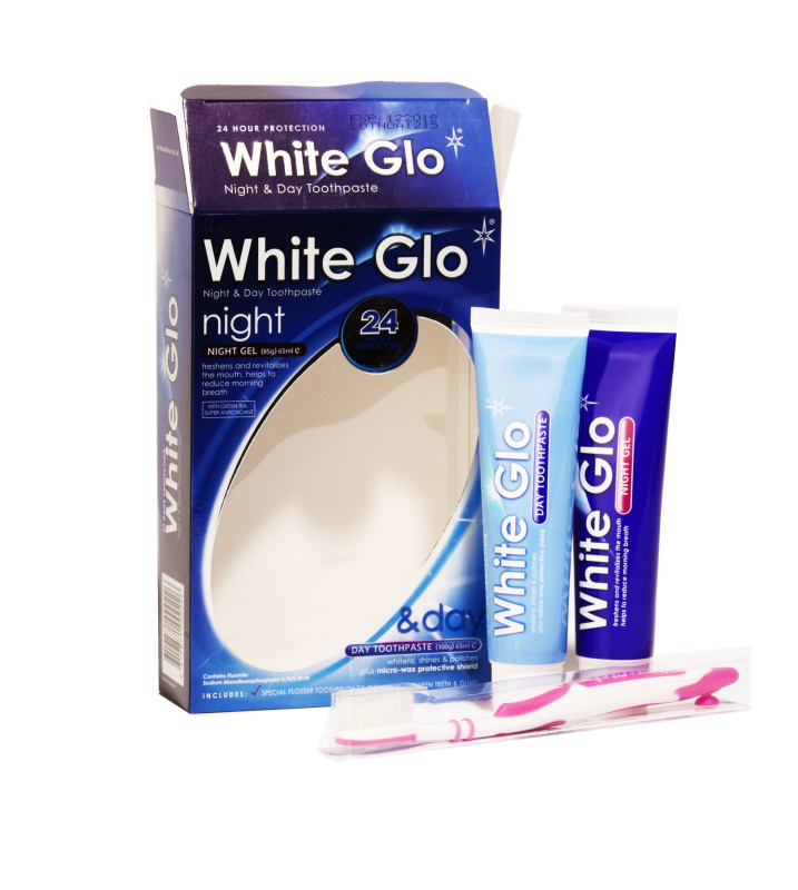White Glo Night & Day Toothpaste Set sada zubní péče