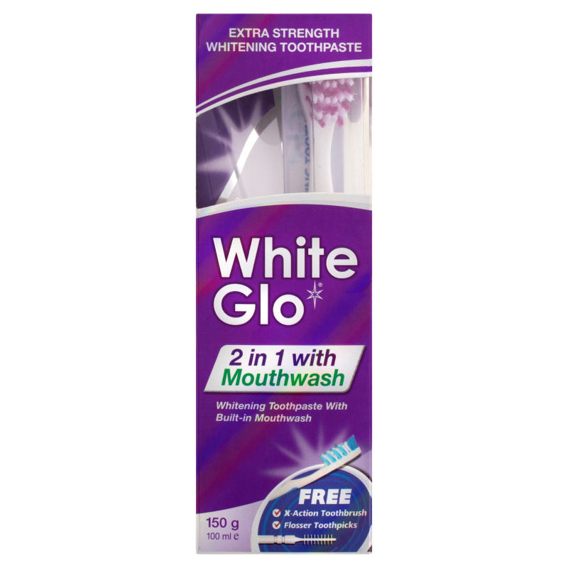 White Glo Professional 2 in1 sada zubní péče 2 v 1
