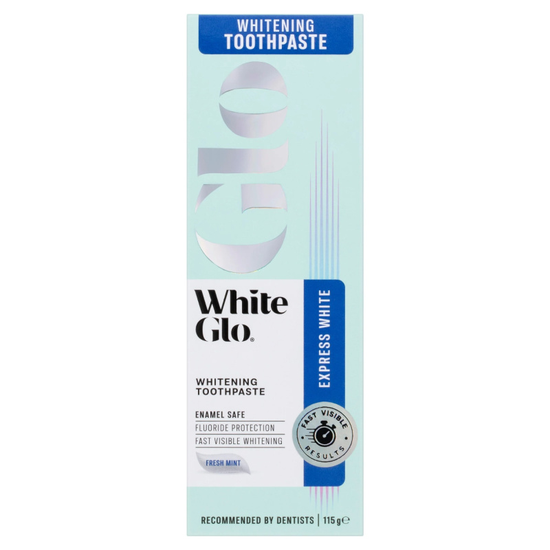 White Glo Glo Express White bělicí zubní pasta 115 g