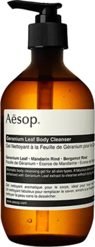 Aesop Osvěžující tělový čisticí gel Geranium Leaf (Body Cleanser) 500 ml s pumpičkou