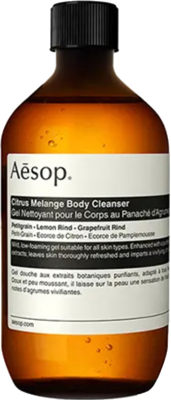 Aesop Jemný čisticí tělový gel s citrusovou vůní (Citrus Melange Body Cleanser) 500 ml s uzávěrem