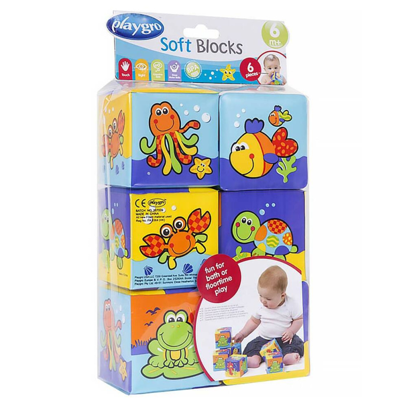 Playgro - Měkké pěnové kostky