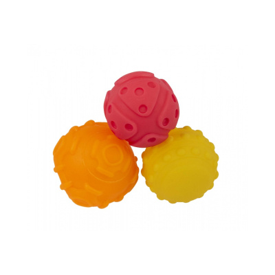 Playgro Strukturované míčky pro rozvoj motoriky 3 ks