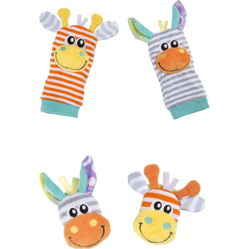 Playgro - Chrastící ponožky a náramky pastelové