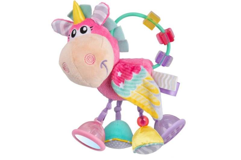Playgro Chrastítko jednorožec růžový