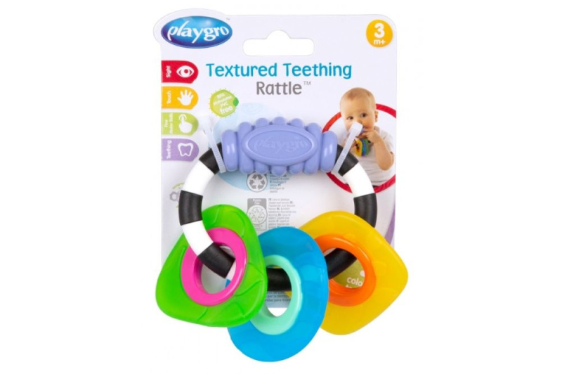 Playgro kousací chrastítko se tvary pro miminka