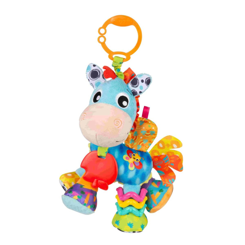 Playgro koník Klusáček závěsná smyslová hračka pro miminka