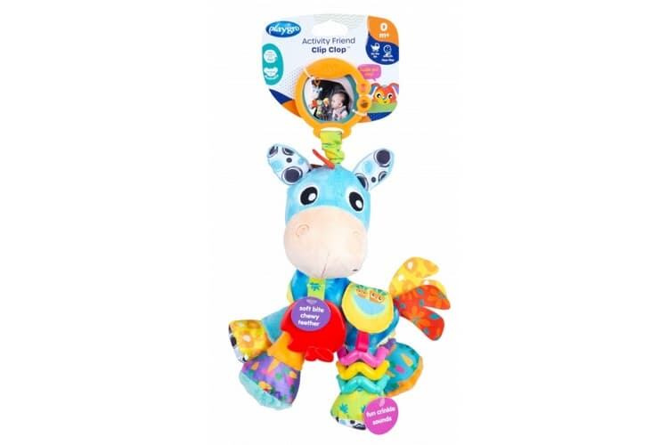 Playgro koník Klusáček závěsná smyslová hračka pro miminka