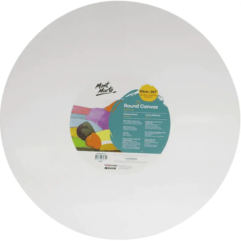 Plátno kulaté na rámu Mont Marte, 50 cm