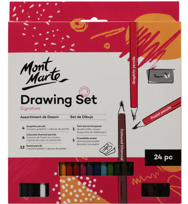 Kreativní sada na kreslení Mont Marte, č.0020, 24 ks