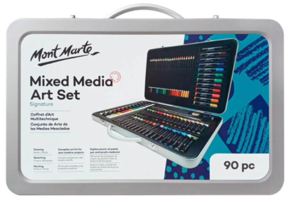 Kreativní sada Mont Marte - 90 ks, kovový box