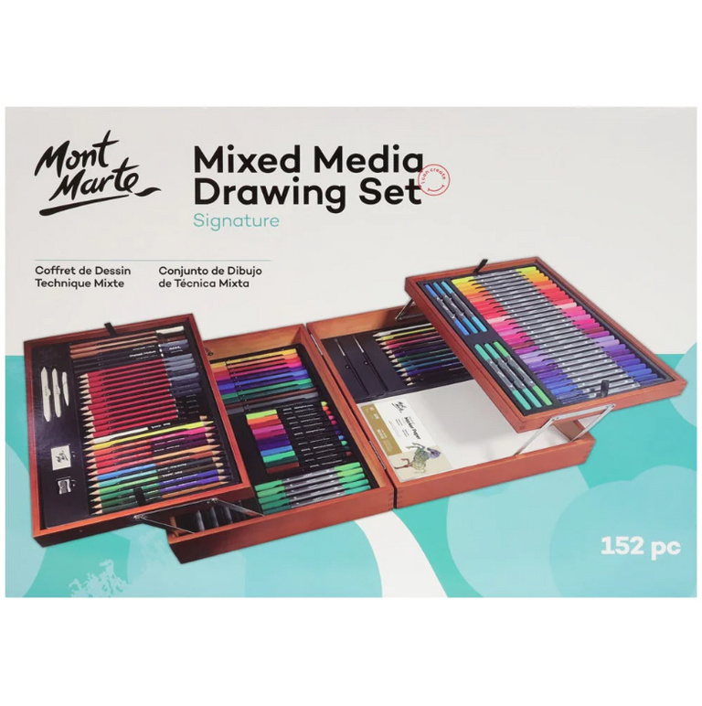 Kreativní sada Mont Marte - 152 ks, dřevěný box