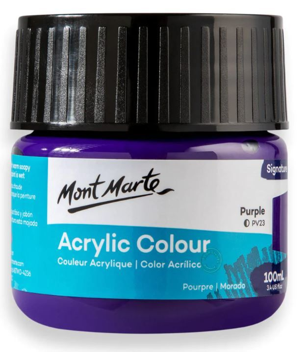 Akrylová barva Mont Marte 100 ml - tm. fialová (Purple)