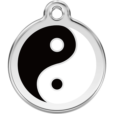 Známka Red Dingo Ying Yang černá velikost známky S - 20 mm