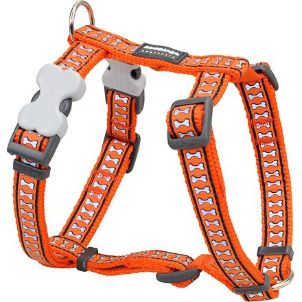 Postroj RD 12 mm x 30-44 cm - Bones Rfx - Oranžová