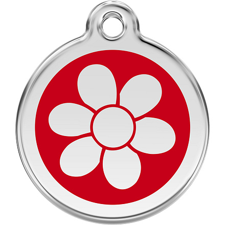 Známka Red Dingo Květina červená velikost známky M - 30 mm