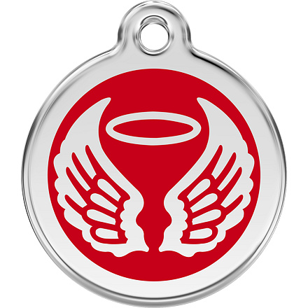 Známka Red Dingo Andělská křídla červená velikost známky M - 30 mm