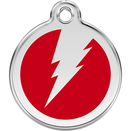 Známka Red Dingo Blesk červená velikost známky M - 30 mm