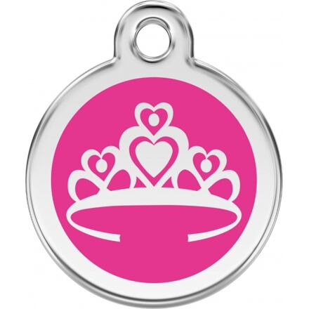 Známka Red Dingo Korunka tmavě růžová velikost známky S - 20 mm