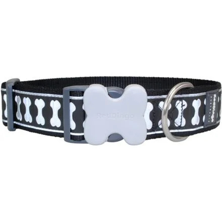 Obojek RD 40 mm x 37-55 cm - Bones Rfx - Černá