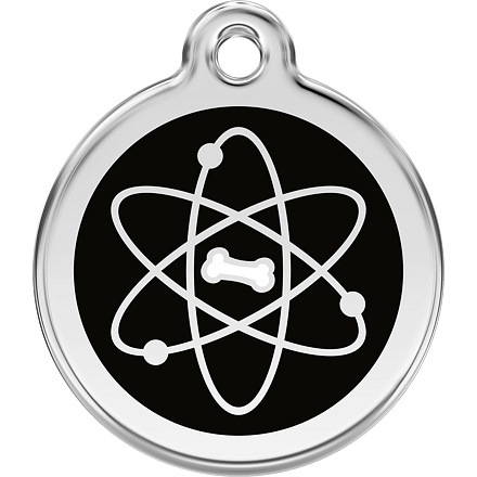 Známka Red Dingo Atom černá velikost známky S - 20 mm