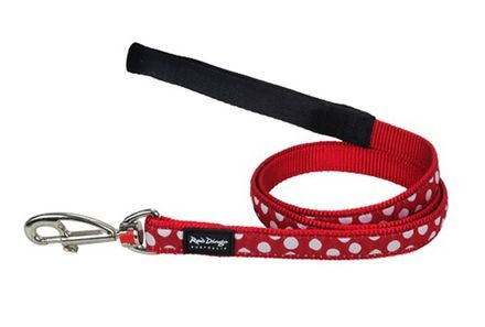 Vodítko RD 15 mm x 1,8 m - Stars White on Red