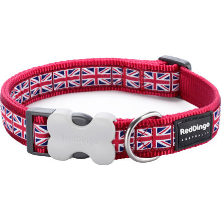 Obojek RD 15 mm x 24-37 cm - Union Jack Flag