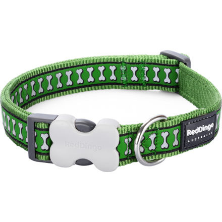 Obojek RD 20 mm x 30-47 cm - Bones Rfx - Zelená