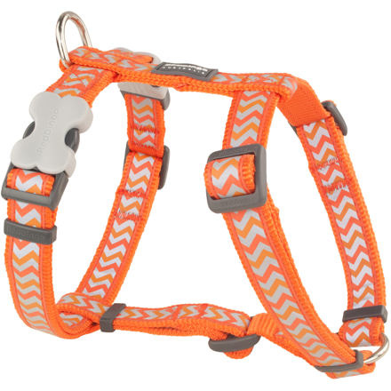 Postroj RD 20 mm x 45-66 cm - Ziggy Rfx - Oranžová