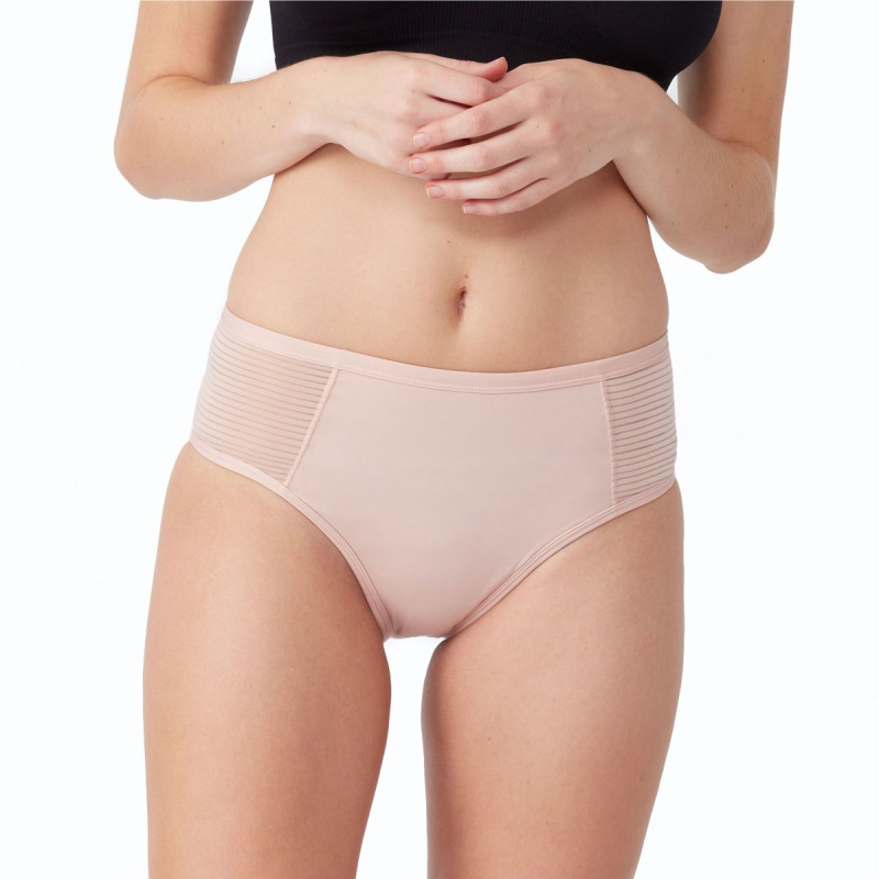 Menstruační kalhotky Love Luna LUXE Midi Putty Pink (LOVE016PP) XXL