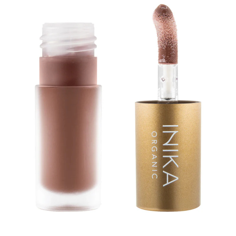 Inika Organic Tónovaný olej na rty s kolagenem a skvalanem Cinnamon 5 ml