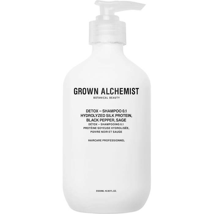 Grown Alchemist Detoxikační šampon Hydrolyzed Silk Protein, Lycopene, Sage Detox Shampoo 500 ml