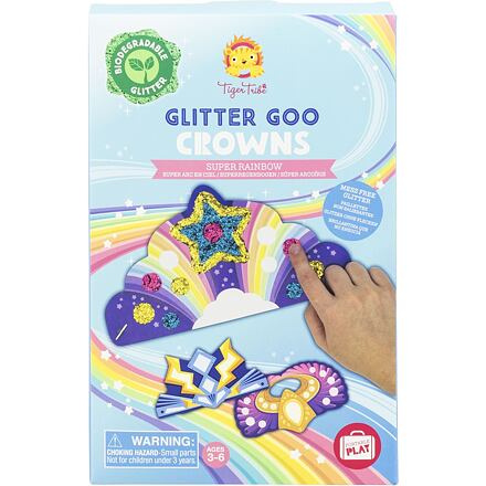 Tiger Tribe Kreativní sada Třpitivé koruny - Super Rainbow