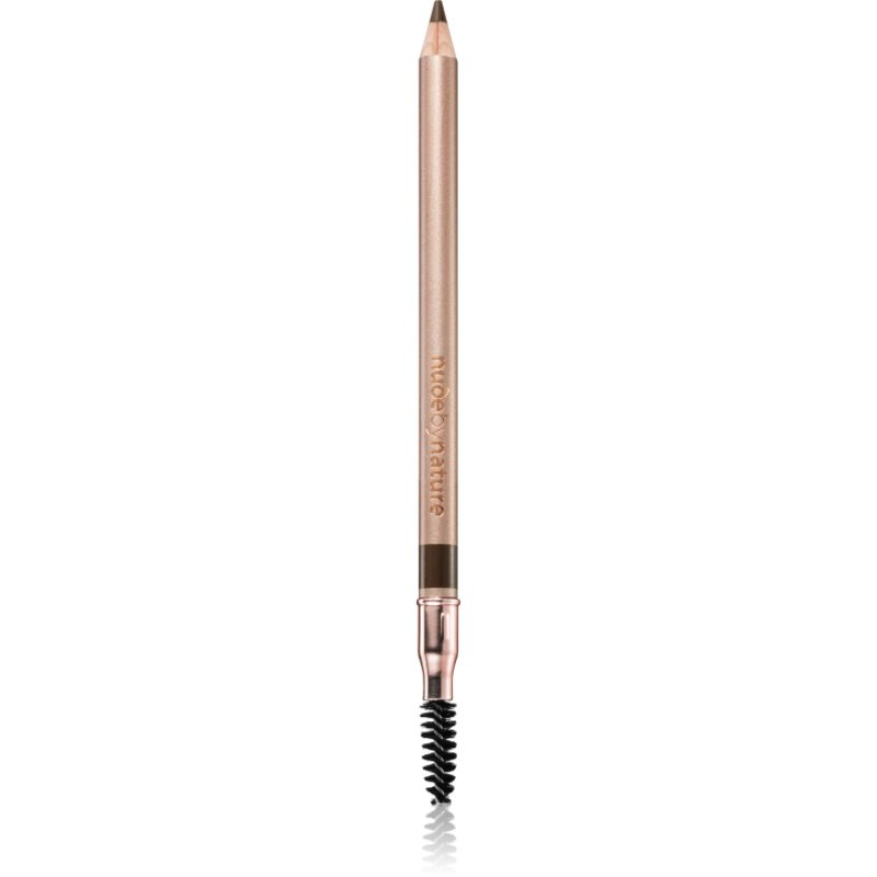 Nude by Nature Defining tužka na obočí s kartáčkem odstín 02 Medium Brown 1,08 g