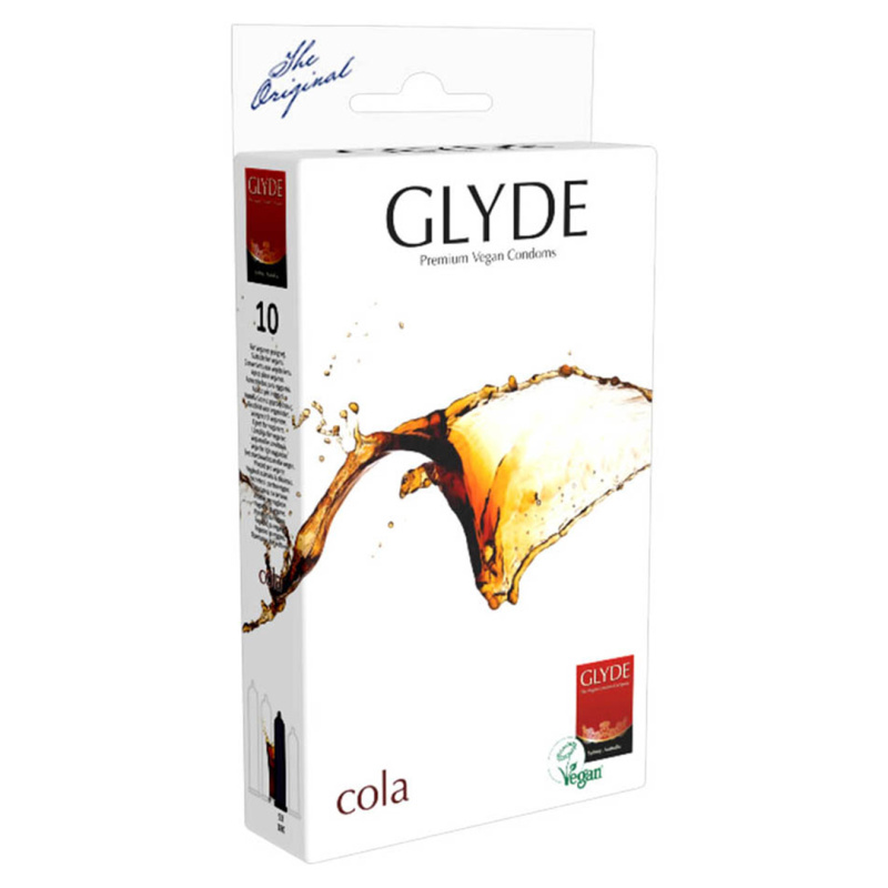 Glyde Cola - Premium Vegan Condoms 10 pack | Černé