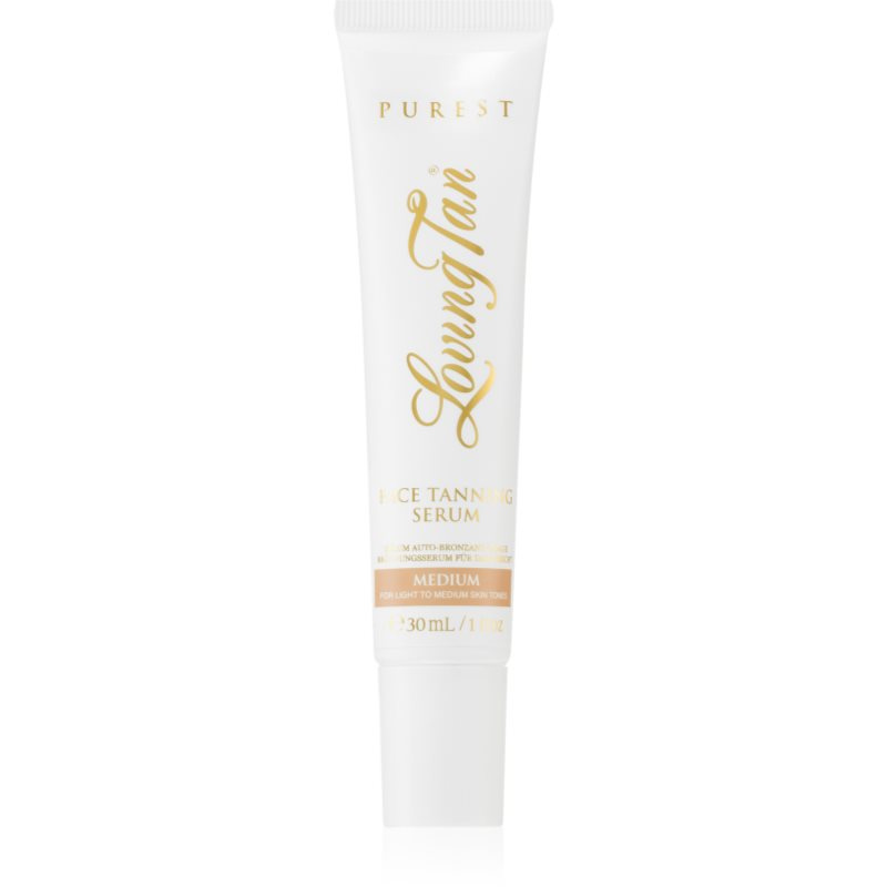 Loving Tan Purest samoopalovací sérum na obličej odstín Medium 30 ml