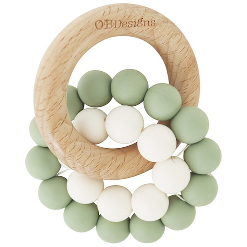 O.B Designs Teether Toy kousátko Mint 3m+ 1 ks