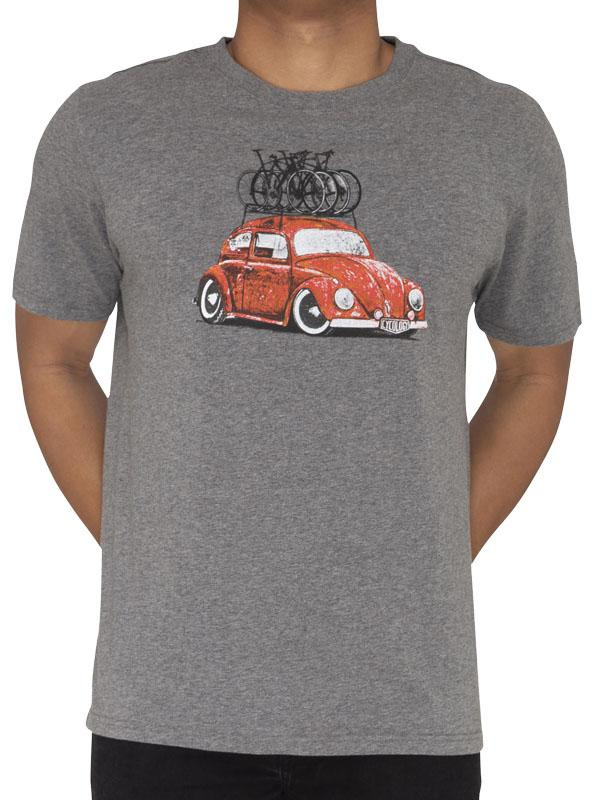 Cycology Tričko Road Trip - červený VW Beatle Velikost: S